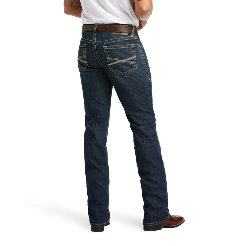 Ropa Ariat Hombre Online Pantalones Vaqueros Ariat M2 Traditional Relaxed Stretch Gage Stackable Boot Cut Azules Oscuro